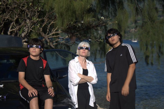 watching the eclipse